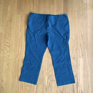 Ann Taylor teal ankle pants, women’s 14